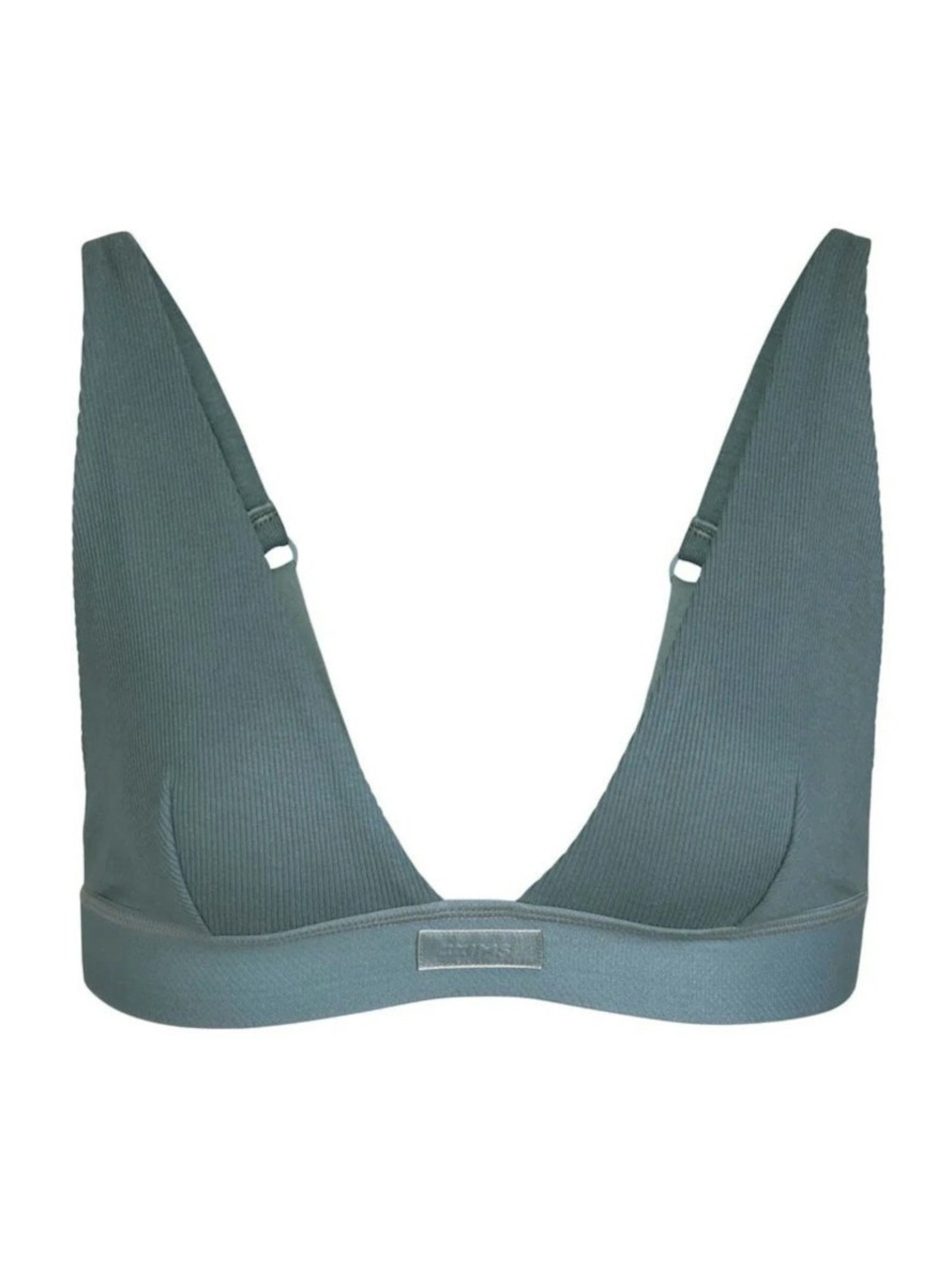 NWT_SKIMS Plunge Bralette Cotton Rib